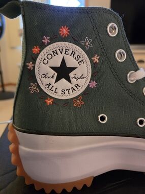 Converse Chuck Taylor All Star Women's Green Floral High-Top Sneakers